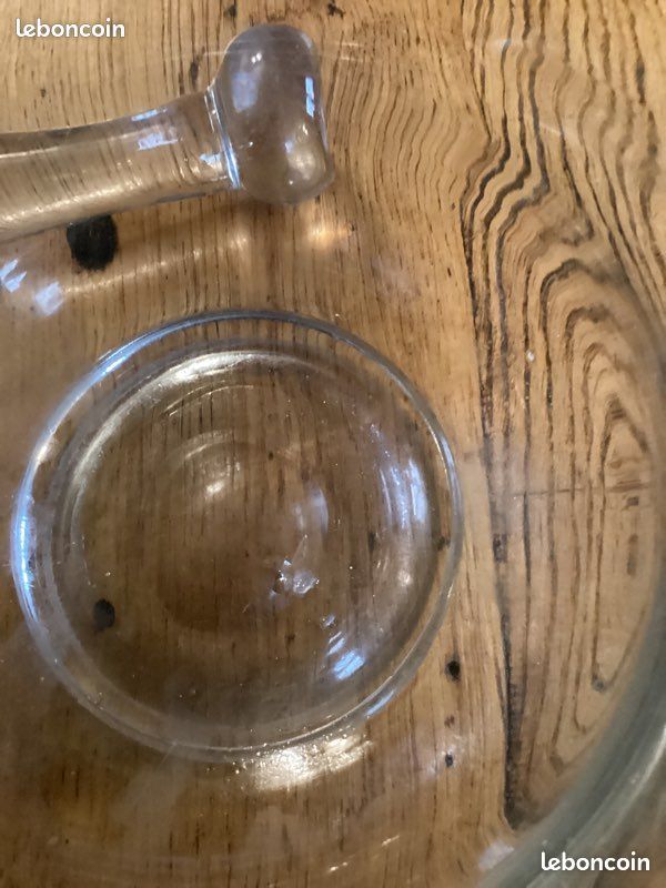 Grand Mortier Et Pilon En Verre Cristal épais - Déco De Cuisine Ou Ustensile