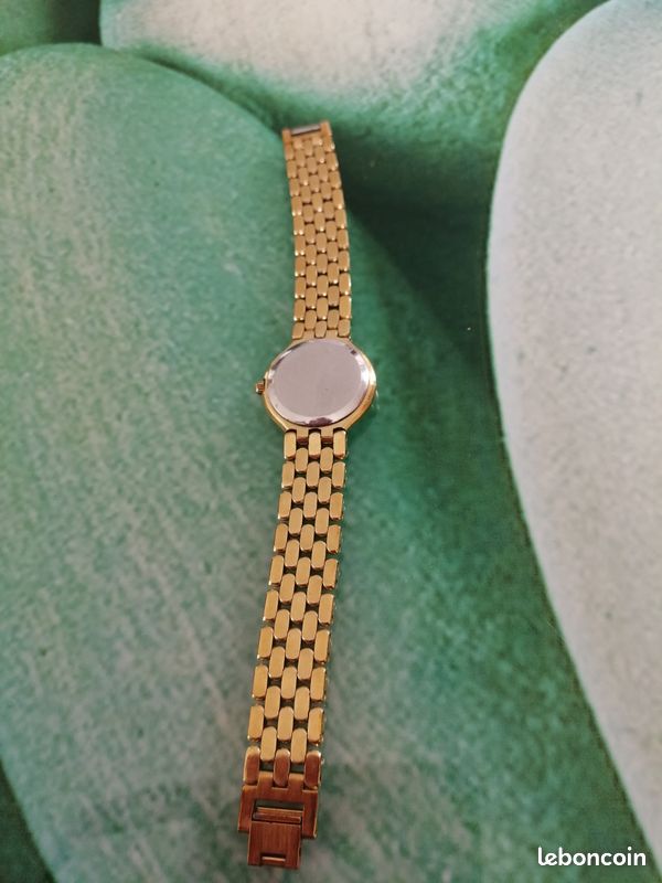 Montre Vintage Femme Maty Design Années 60 - Boîtier Et Bracelet Plaque Or - Pile Neuve