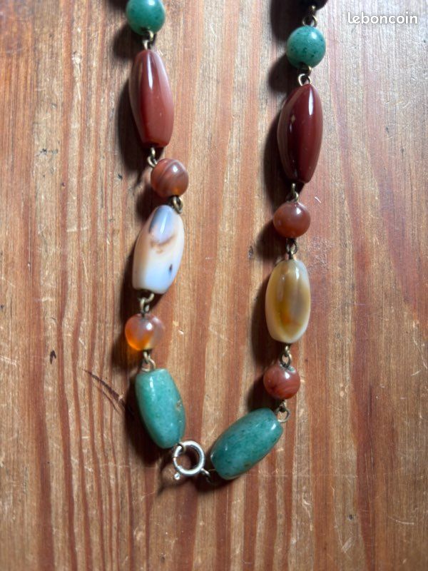 Collier sautoir en pierre naturelle authentique (image 3)