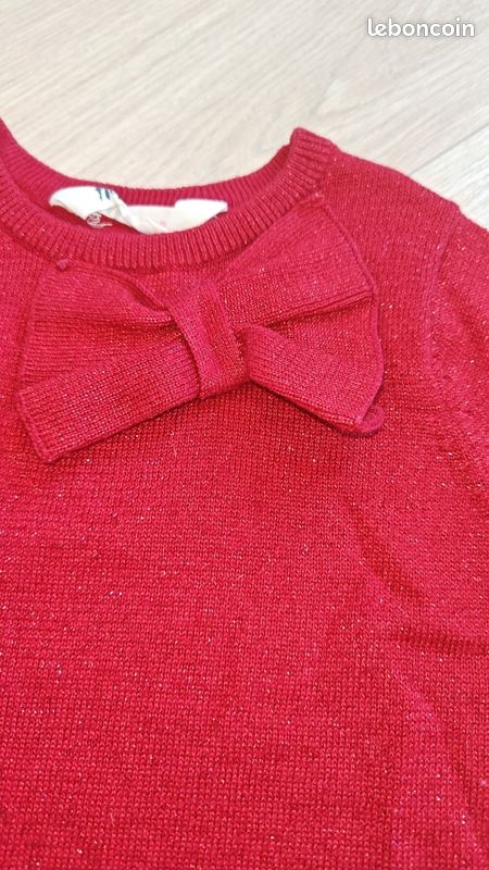 Robe Rouge brillant H&M 1/2ans (image 2)