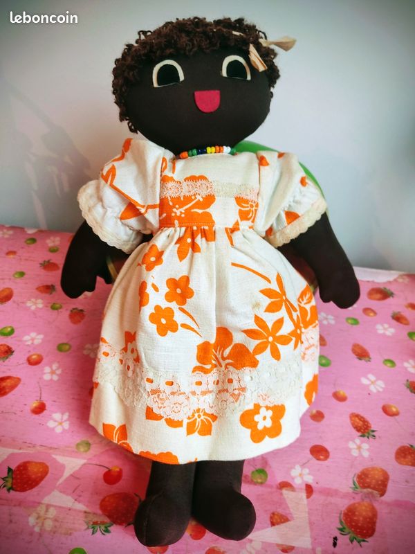 POUPEE ANCIENNE CREOLE SFBJ PARIS 3 CIRCA 40/50 HABITS CREOLE