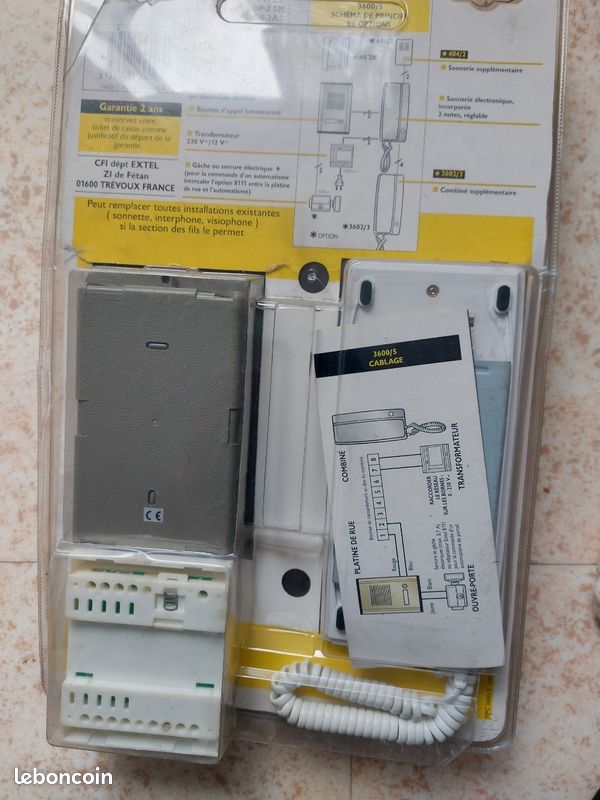 Interphone filaire complet – KTE + EXTEL - Bricolage