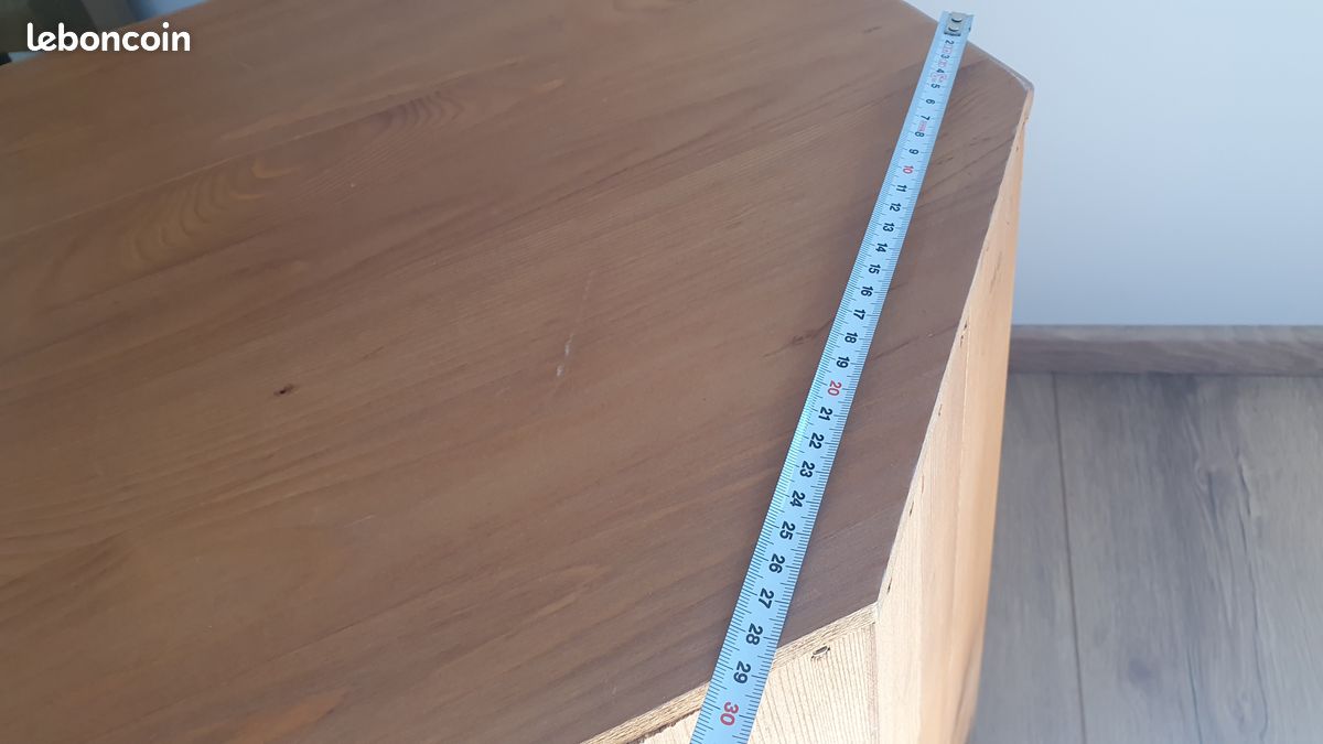 Meuble TV bas en pin massif (image 4)