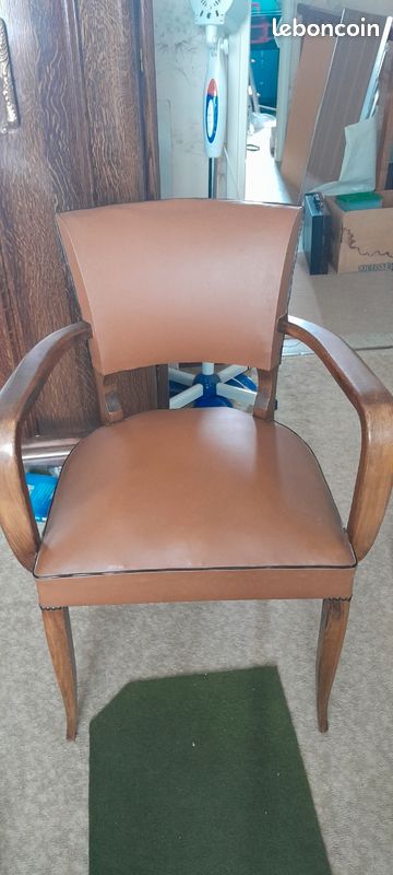 Lot de 2 chaises simili cuir (image 3)