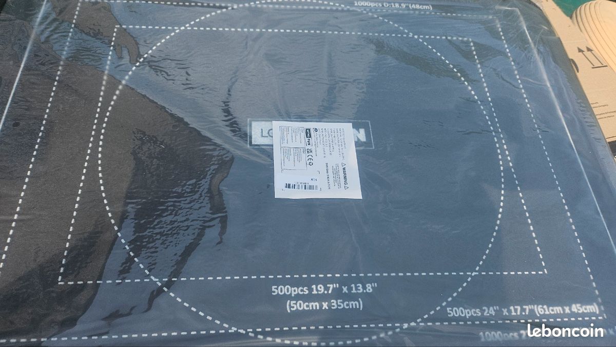 Tapis Puzzle Feutre 32x22 Pouces - 6 Plateaux + Couverture Transparente - Pour Puzzles 1000 Pièces