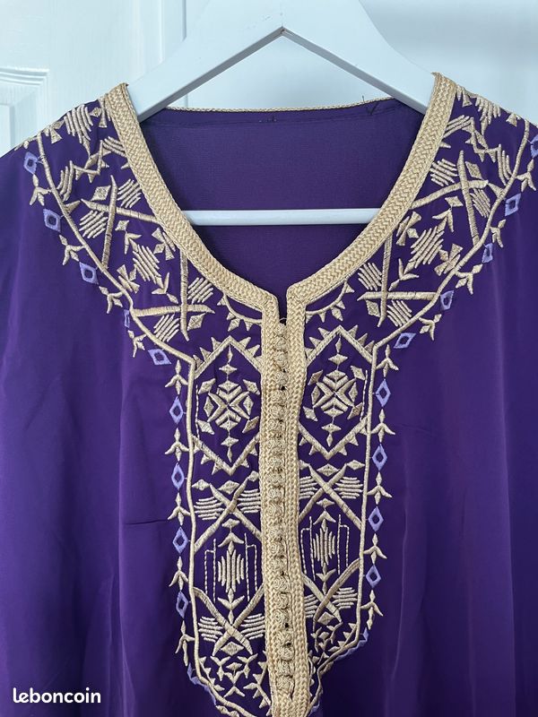 Abaya / caftan violet et lila (image 2)