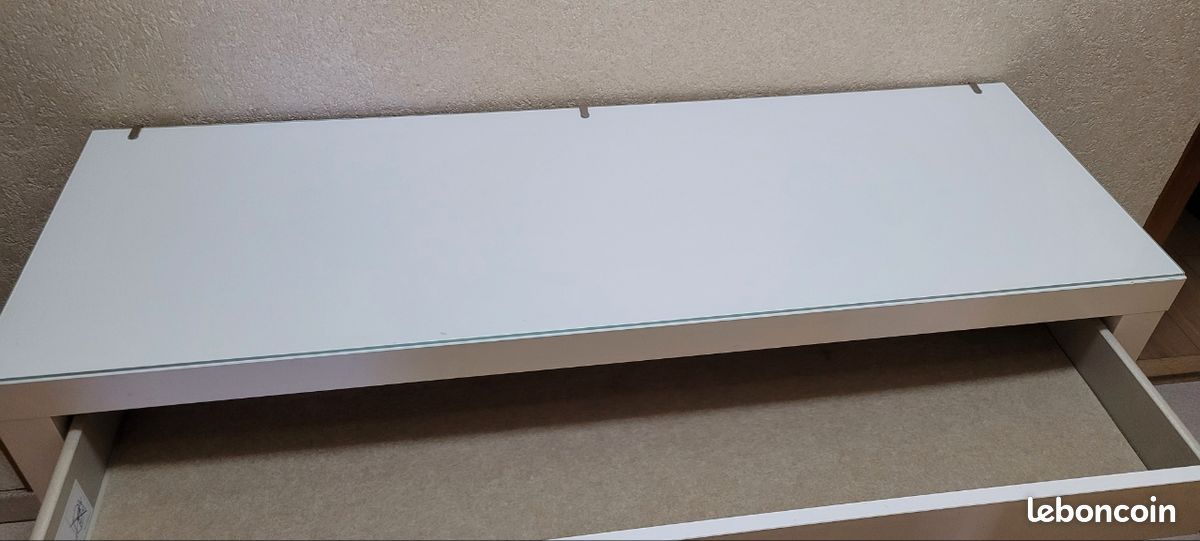Coiffeuse/console ikea malm blanche (image 2)