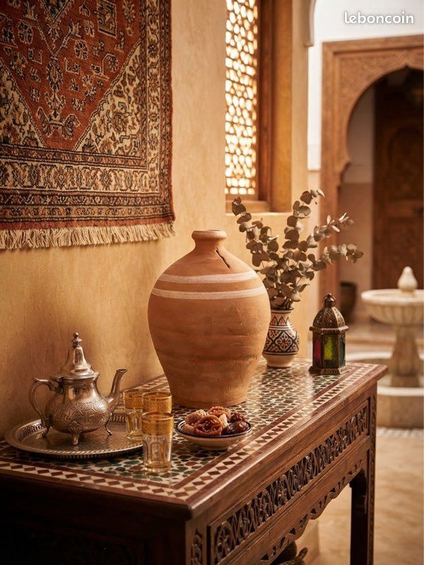Tirelire marocaine en terre cuite-pièce unique 23 cm (image 2)