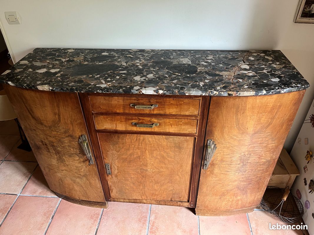 Buffet avec plateau en marbre (image 2)