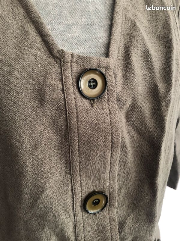 Haut vintage kaki T.40 (image 2)
