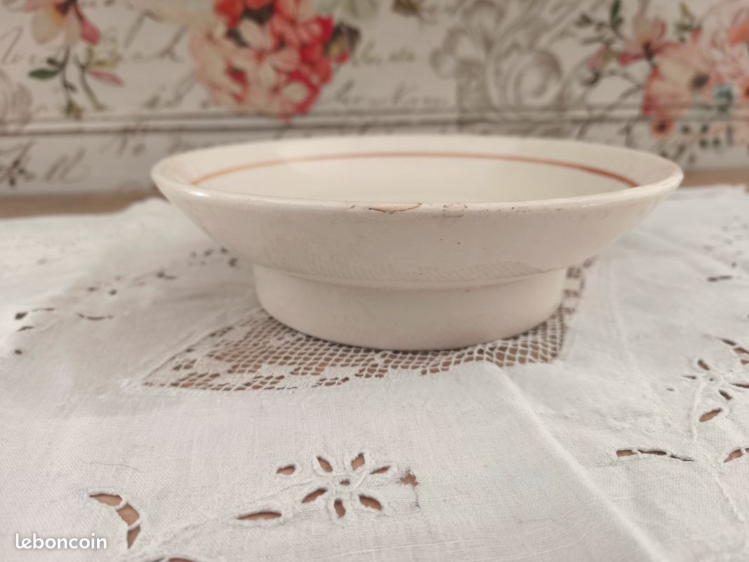 Ancienne assiette à bouillie Sarreguemines modèle Enfant Richard (image 6)