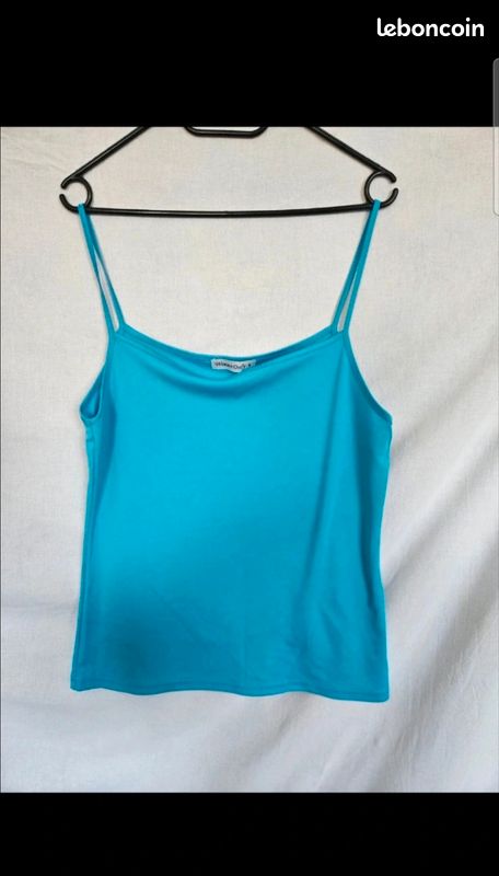 Débardeur femme bleu Women Only – taille 42 - Très bon état (image 1)