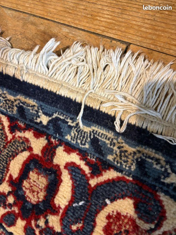 Grand tapis bleu rouge et blanc (image 8)