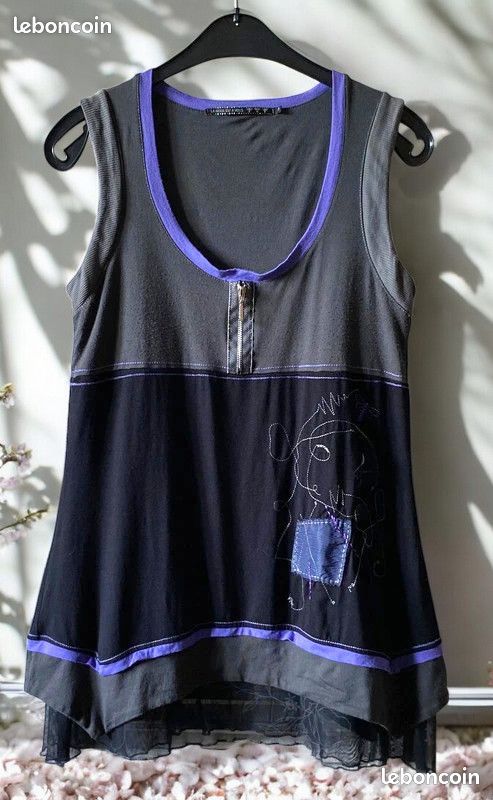 Robe Tunique LMV La Mode Est à Vous - Modèle WATSON Taille 40/42 - Noir - Occasion Très Bon état - Fabriqué En France