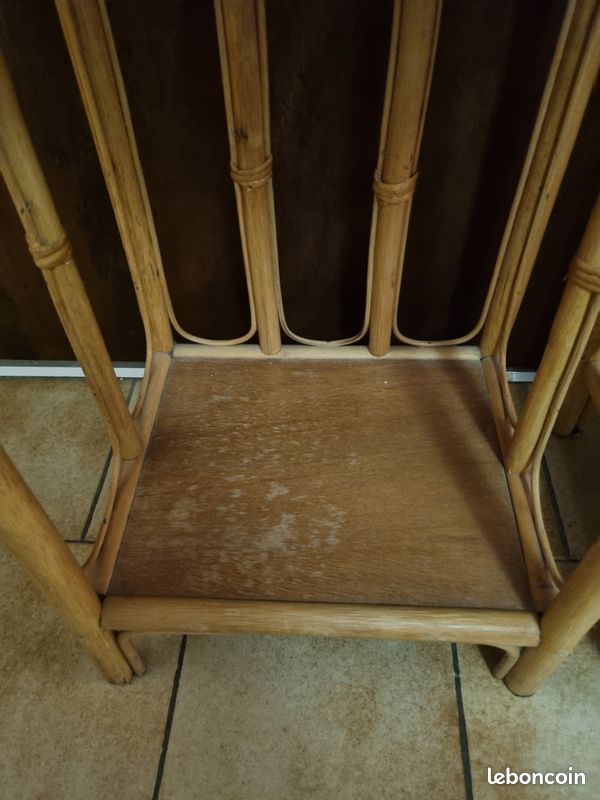 2 Tables de nuit en rotin (image 3)