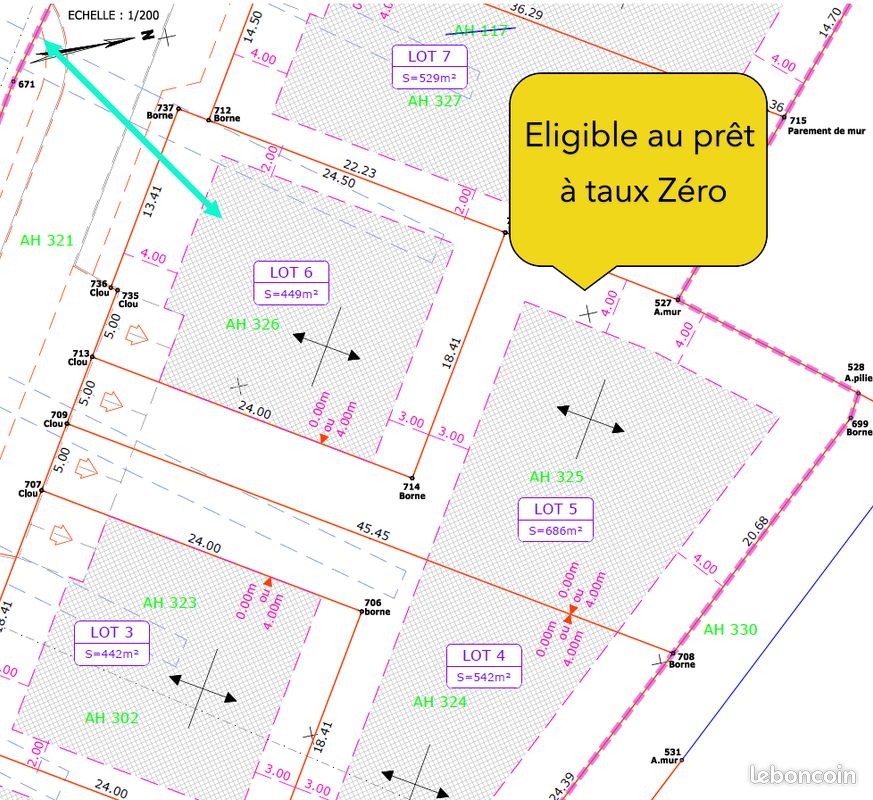 Terrain à bâtir viabilisé · à Manosque · 124 000 €