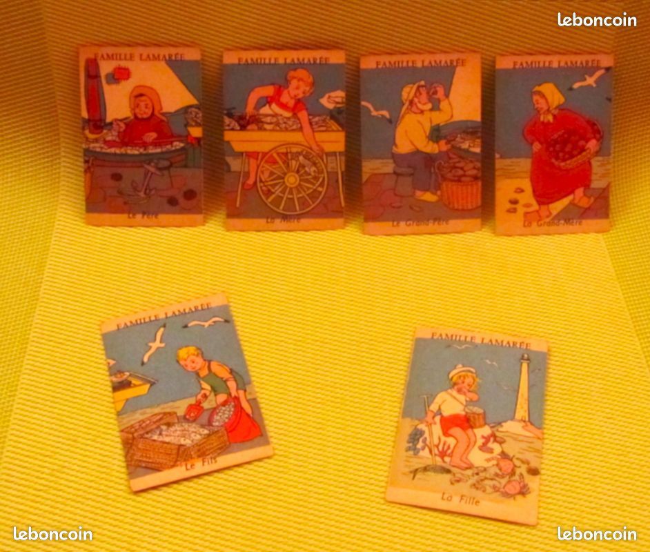 RARE ANCIEN JEU Des 7 Familles  Michelin  Publicité Pneus, Vge, S45