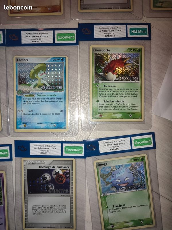 Cartes Pokémon ex Deoxys pré gradées (image 8)
