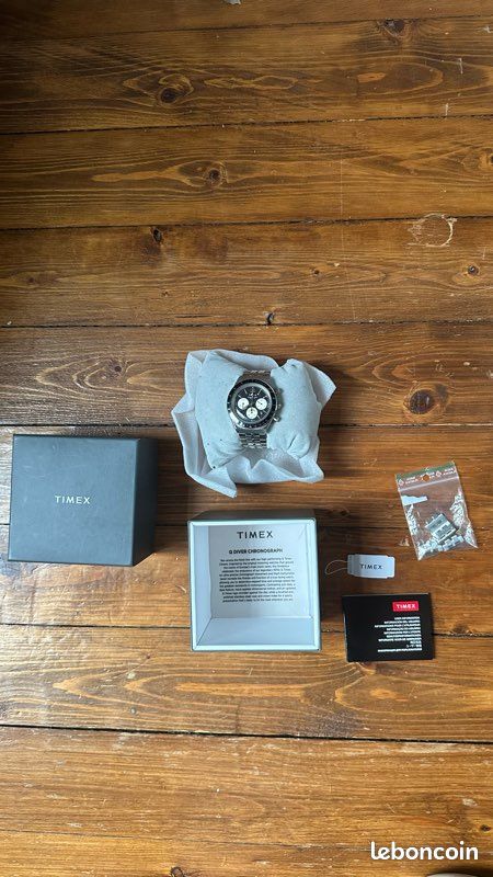 Timex q chronographe reverse panda (image 7)