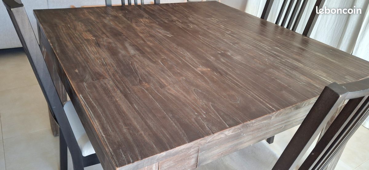 Table extensible en teck massif (image 4)