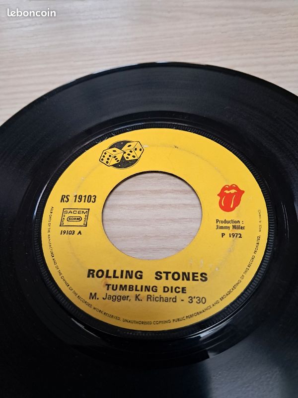 Disque vinyl 45 tours ROLLING STONES (image 7)