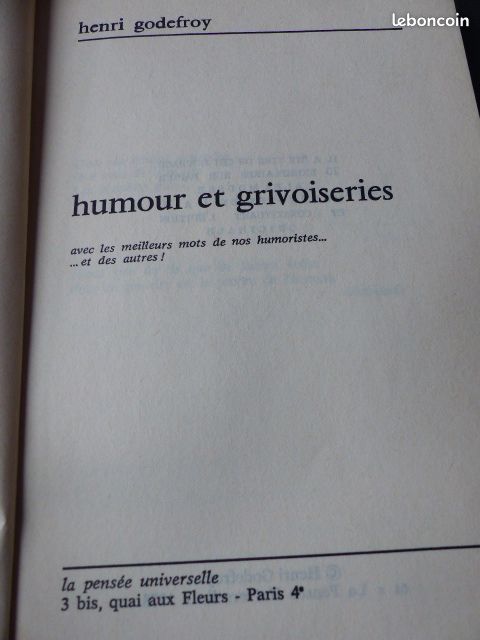 Livre "Humour et grivoiseries" (image 3)