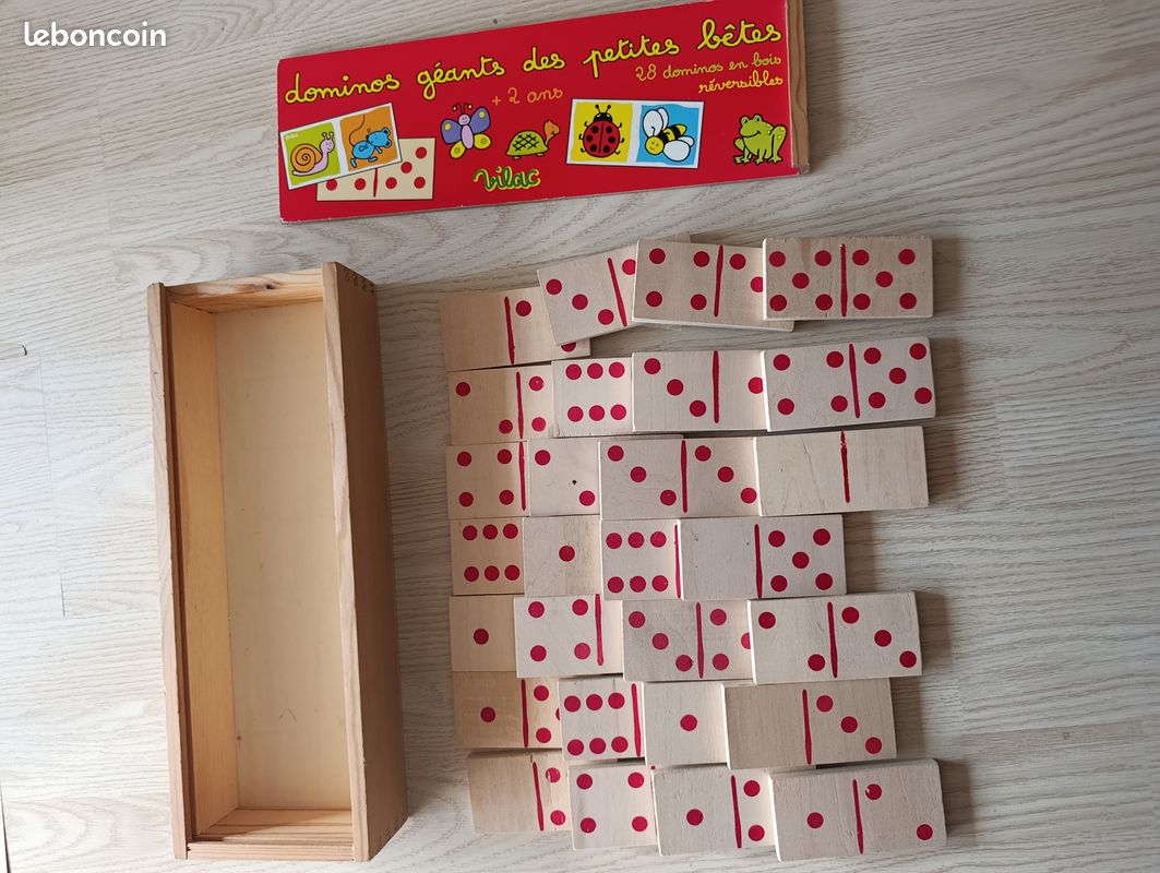 Bigjigs Toys Big Wooden Dominoes (dominos en bois Bigjigs Toys Big Wooden Dominoes (dominos en bois