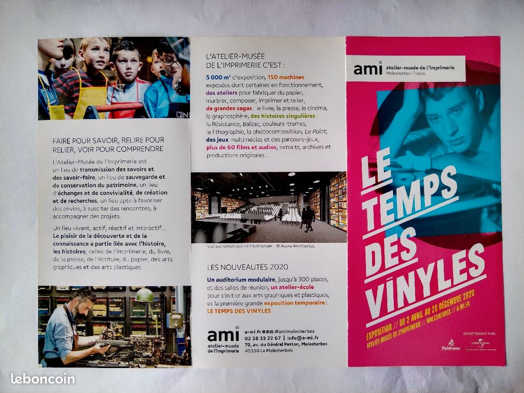 Flyer Le temps des Vinyles (couverture Johnny Hallyday) (image 2)