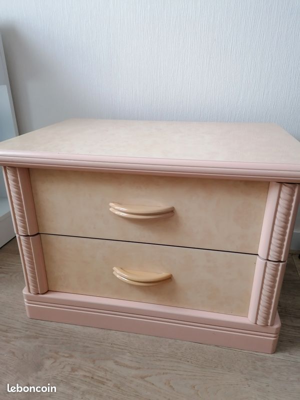 Table de nuit avec deux tiroirs (image 1)