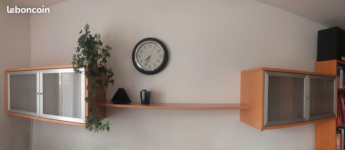 2 meubles muraux avec porte vitrée — Ikea EFFEKTIV (image 1)