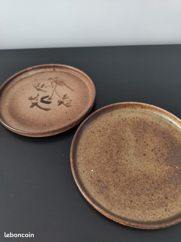 Assiettes dessert en poterie artisanale (lot de 8) (image 1)