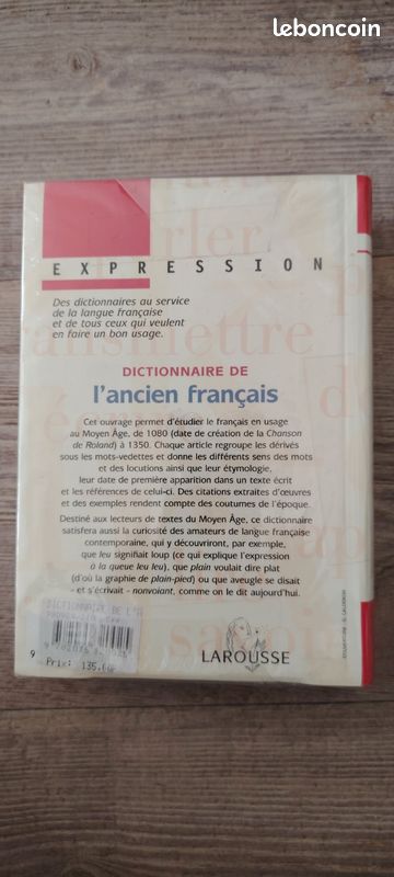 Dictionnaire de l'Ancien Français (Greimas) - Édition Larousse Années 90 - NEUF SOUS BLISTER (image 2)