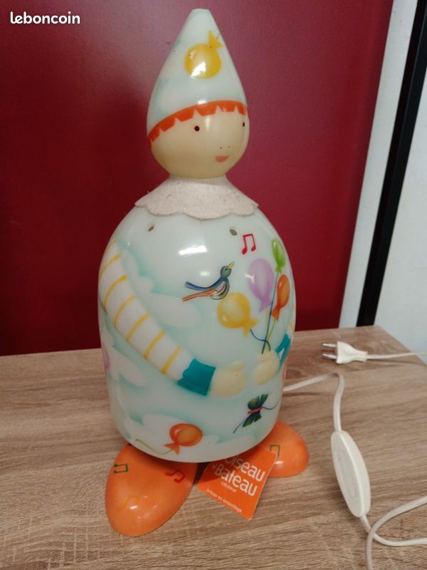 Lampe à poser jovial bùdhi, poète, l'oiseaux bateau (taille