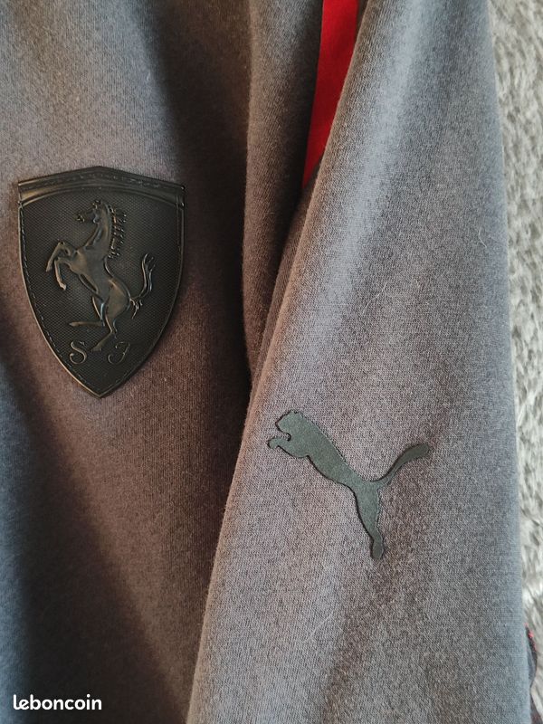 Veste Puma x Ferrari officielle – Grise et rouge Dry Cell – Taille M (image 8)