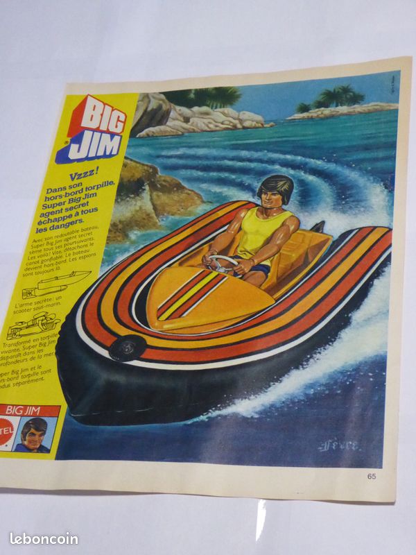 Mattel Big Jim 8927 Barco De Motor Torpedo