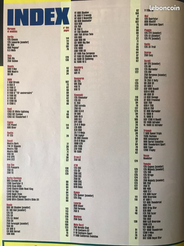 MOTO REVUE spécial essais 1998 (image 3)