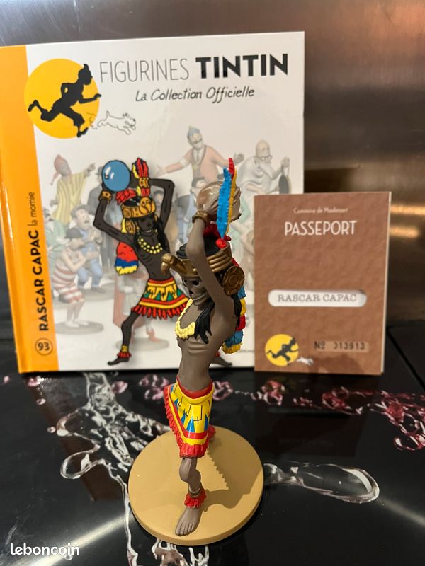 Figurine Rascar Capac - Collection Officielle Tintin - N°93 - Moulinsart - Neuve