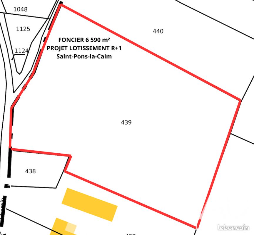 Terrain 6590 m² · à Saint-Pons-la-Calm · 6 590 m² · 350 000 €