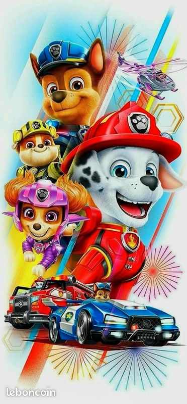 Toile Pat Patrouille 30x40cm - Chambre Bébé Garcon Fille - Affiche