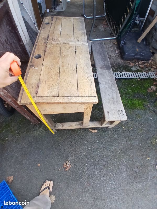 Banc écolier vintage (image 2)