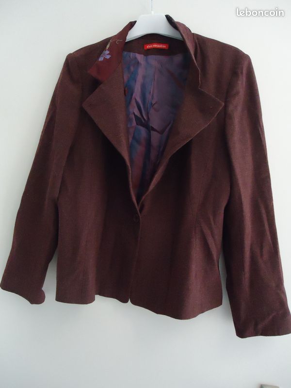 Veste Femme Alain Manoukian Taille 42 - Occasion Très Bon état - Gris - Style Basique