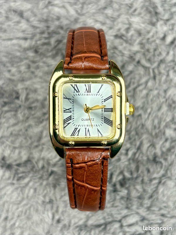 Montre Vintage Femme à Pile – Design Élégant Rétro – Bracelet Classique