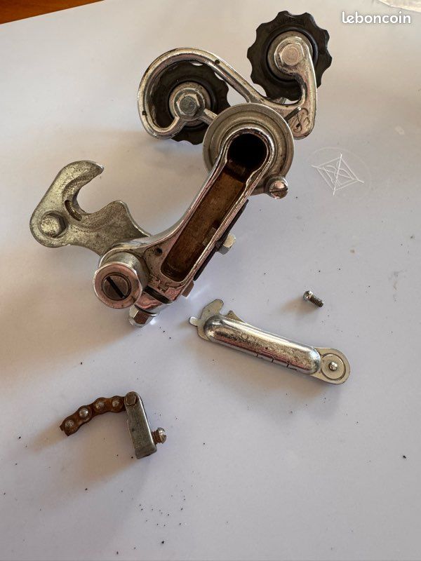 Dérailleur Arrière Vintage Simplex Juy - Pièce Vélo Ancien, Fabrication Française Alu