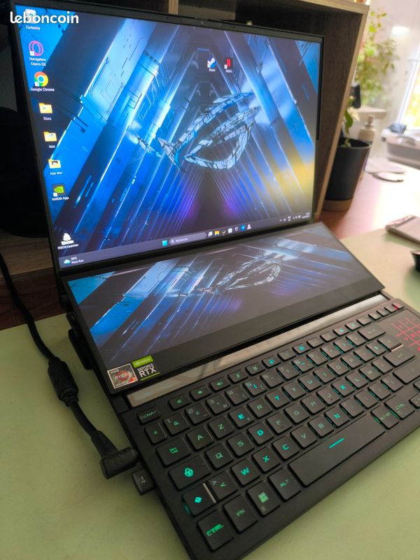 Pc portable gamer - double écran intégré - RTX 3070Ti / Ryzen 9 (image 3)