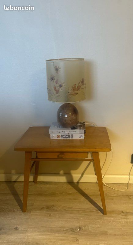 🏷️ Bureau / table de chevet enfant vintage "La Baumann " (Style Compas (image 9)