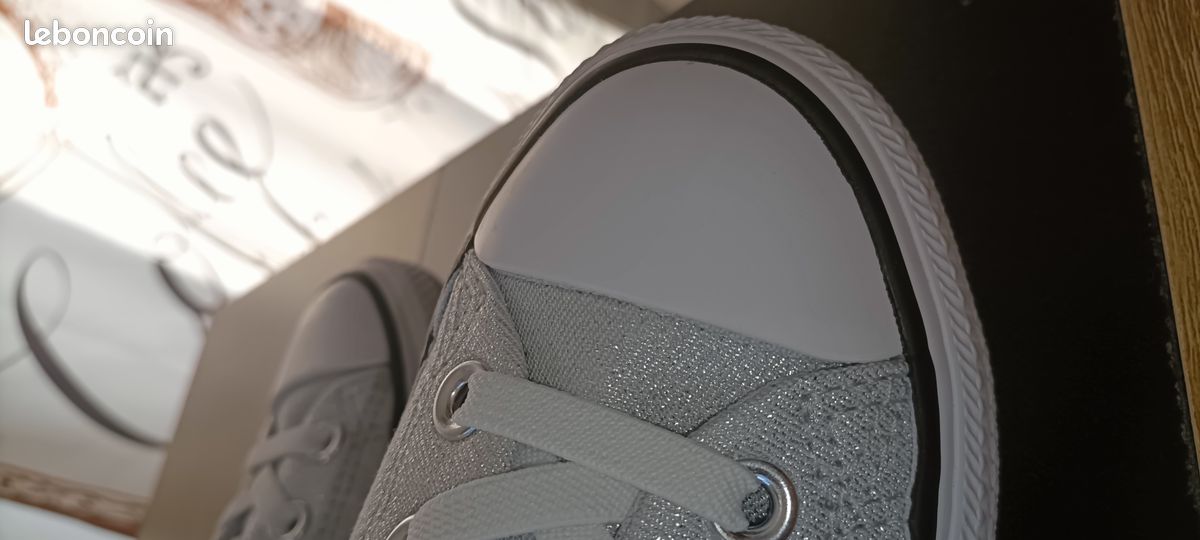 Converse all star basket argentée fille 34 neuve (image 8)