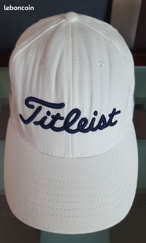 Casquette Blanche Titleist / FootJoy #1, Coton, Logo Brodé, Ajustable, Mexico, Vintage, Floqué Greg (image 19)