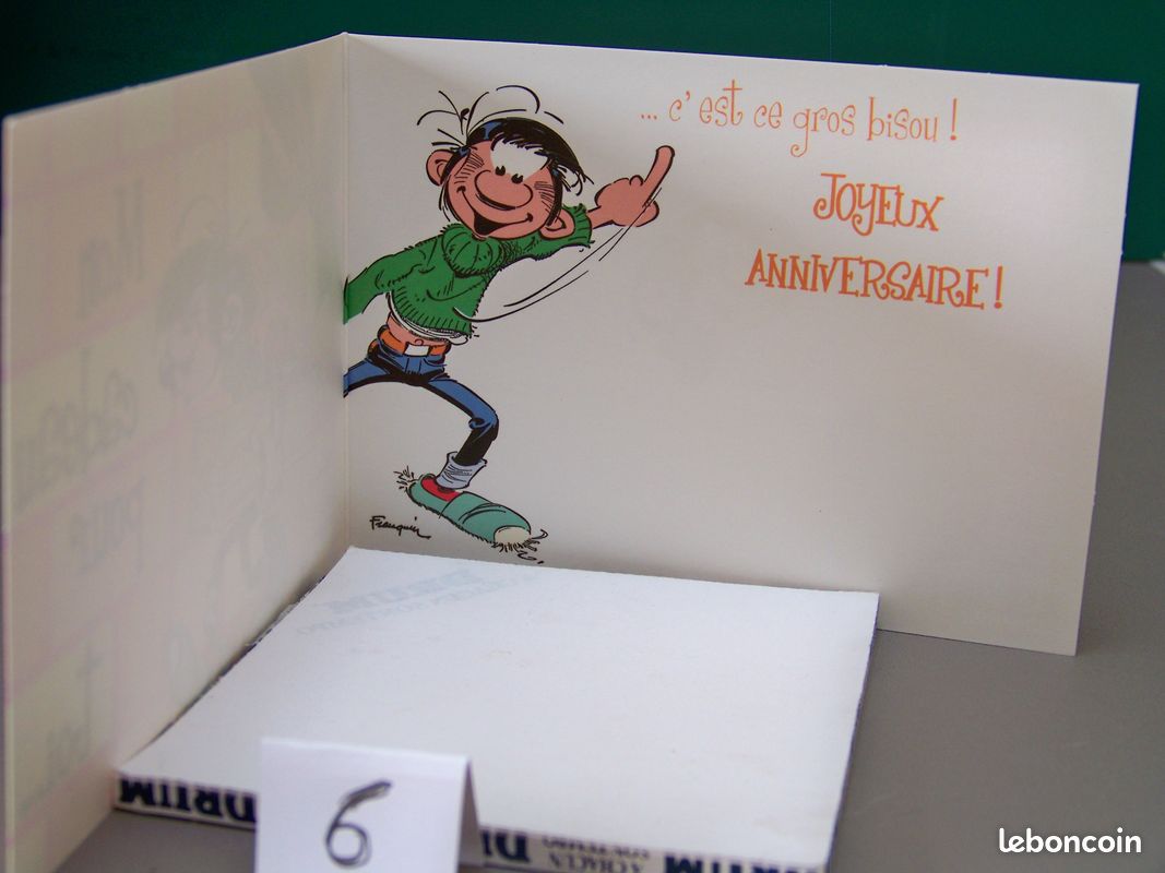 Cartes postales doubles Gaston Lagaffe 2003_2 (image 2)