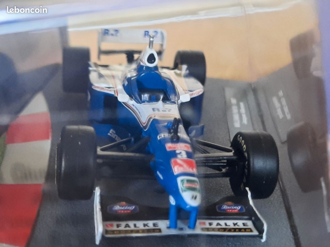 Voiture Miniature F1 Williams Renault FW19 Jacques Villeneuve 1997 - 1/43 Métal - FD024