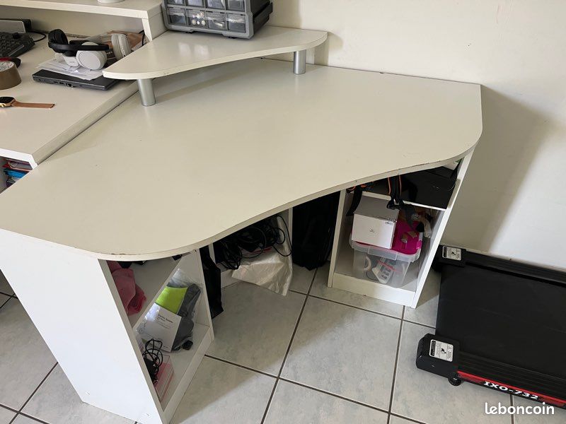 Bureau d’angle - Blanc (image 1)